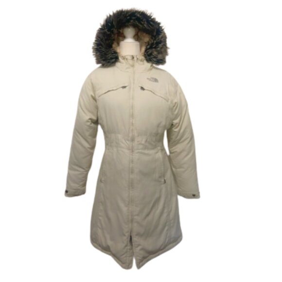 The North Face EUC women's M  long arctic down parka with faux fur lined hood - Picture 1 of 16